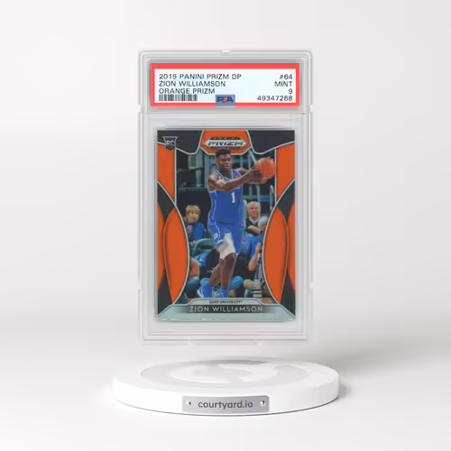 2019 Panini Prizm Draft Picks #64 Zion Williamson - Orange Prizm (PSA 9 MINT)