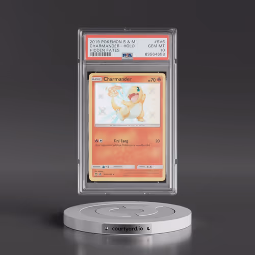 2019 Pokémon Sun & Moon Hidden Fates #SV6 Charmander - Holo (PSA 10 GEM MINT)