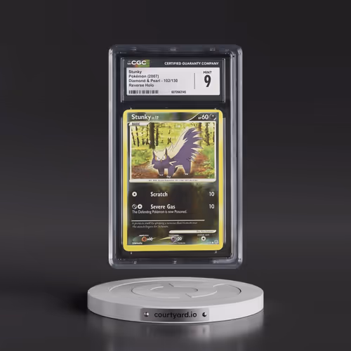 2007 Diamond & Pearl #102/130 Stunky - Reverse Holo (CGC 9 MINT)