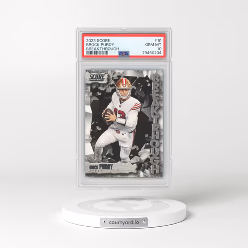 2023 Panini Score Breakthrough #10 Brock Purdy (PSA 10 GEM MINT)