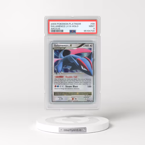 2009 Pokémon Platinum Arceus #98 Salamence LV.X - Holo (PSA 9 MINT)