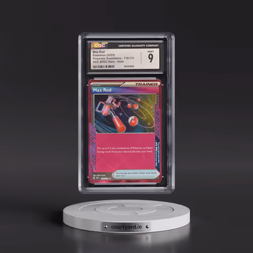 2024 Prismatic Evolutions - PRE EN #116/131 Max Rod - ACE SPEC Rare Holo (CGC 9 MINT)