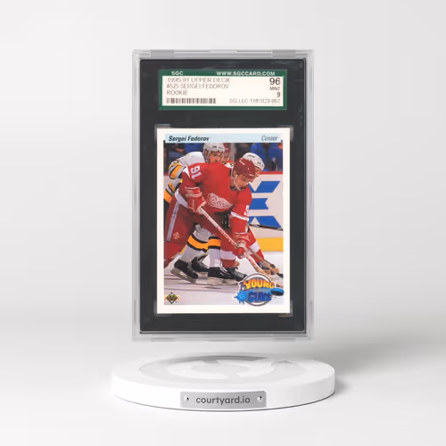 1990 Upper Deck #525 Sergei Fedorov (SGC 9 MINT)