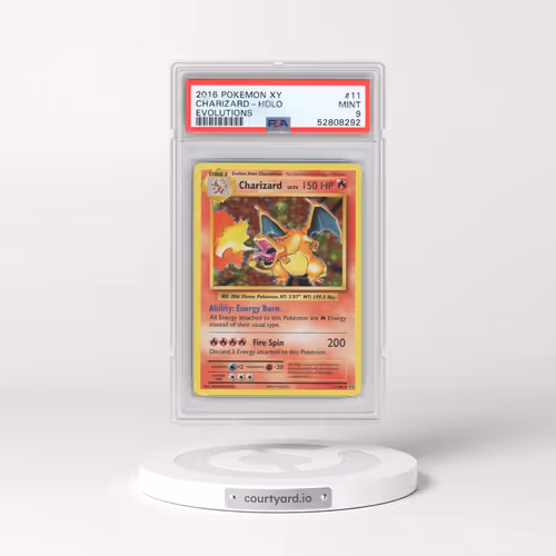 2016 Pokémon XY Evolutions #11 Charizard - Holo (PSA 9 MINT)