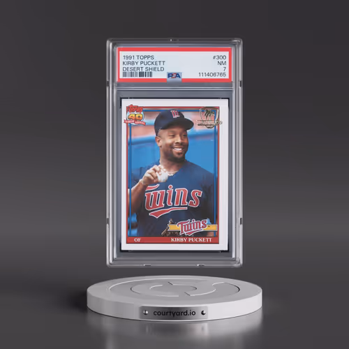1991 Topps Desert Shield #300 Kirby Puckett (PSA 7 NM)