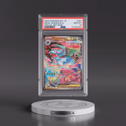 2025 Pokémon M1l-Mega Brave #087 Mega Venusaur EX - Holo Special Art Rare (PSA 10 GEM MINT)