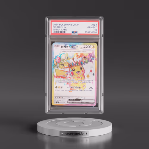 2024 Pokémon SV8-Super Electric Breaker #122 Pikachu EX - Holo Super Rare (PSA 10 GEM MINT)