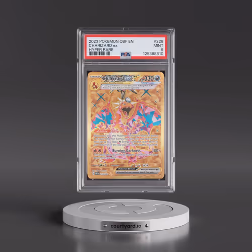 2023 Pokémon Obf EN-Obsidian Flames #228 Charizard EX - Holo Hyper Rare (PSA 9 MINT)