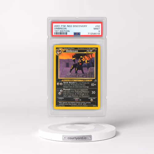 2001 Pokémon Neo Discovery #32 Umbreon - 1st Edition (PSA 9 MINT)