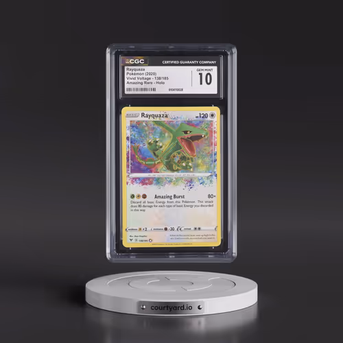 2020 Vivid Voltage #138/185 Rayquaza - Amazing Rare Holo (CGC 10 GEM MINT)