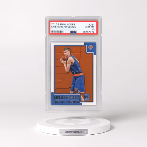 2015 Panini Hoops #261 Kristaps Porzingis (PSA 10 GEM MINT)