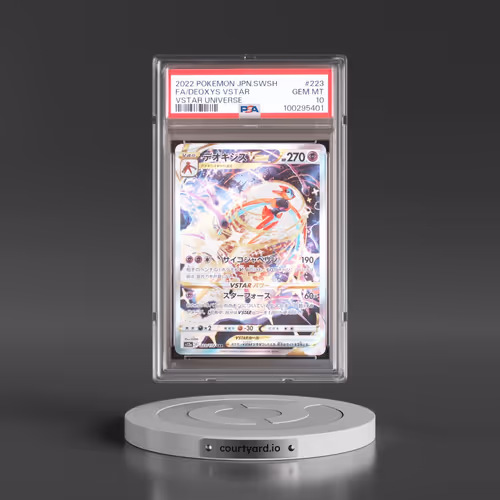 2022 Pokémon Sword & Shield Vstar Universe #223 Deoxys Vstar - Full Art (PSA 10 GEM MINT)
