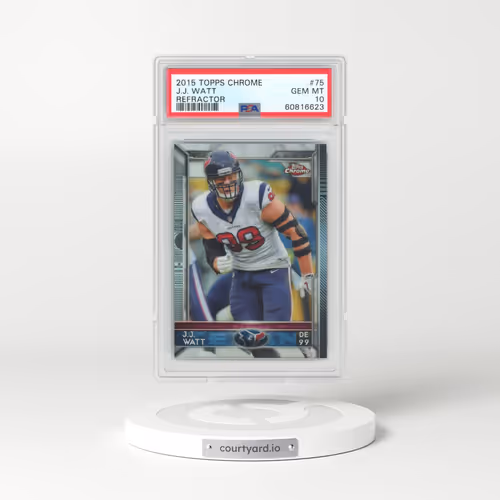 2015 Topps Chrome #75 J.J. Watt - Refractor (PSA 10 GEM MINT)