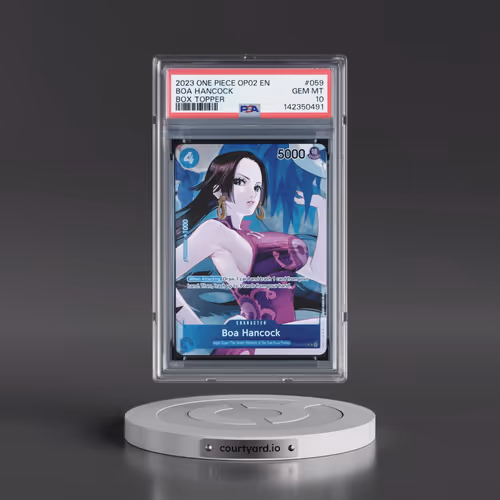2023 One Piece OP02-Paramount War #059 Boa Hancock - Box Topper (PSA 10 GEM MINT)