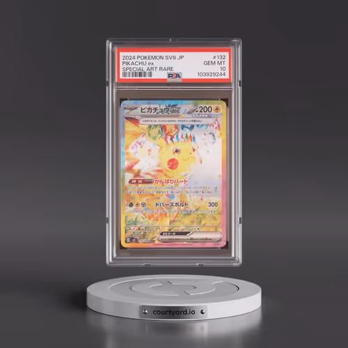 2024 Pokémon SV8-Super Electric Breaker #132 Pikachu EX - Holo Special Art Rare (PSA 10 GEM MINT)