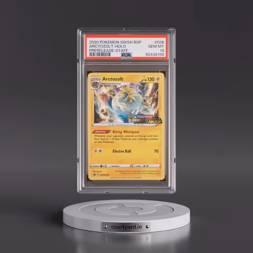 2020 Pokémon Swsh Black Star Promo #036 Arctozolt - Holo Prerelease-Staff (PSA 10 GEM MINT)