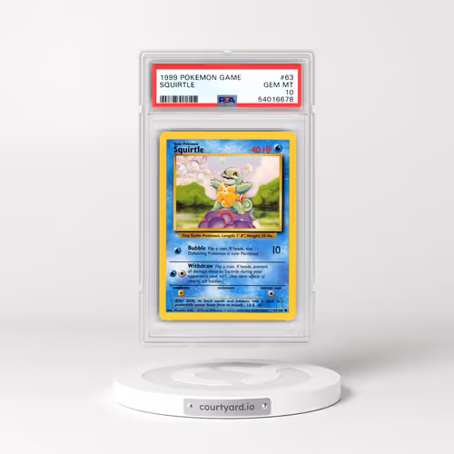 1999 Pokémon Game #63 Squirtle (PSA 10 GEM MINT)