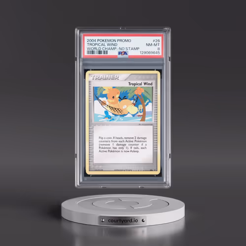 2004 Pokémon World Championships Promo #26 Tropical Wind - No Stamp (PSA 8 NM-MT)