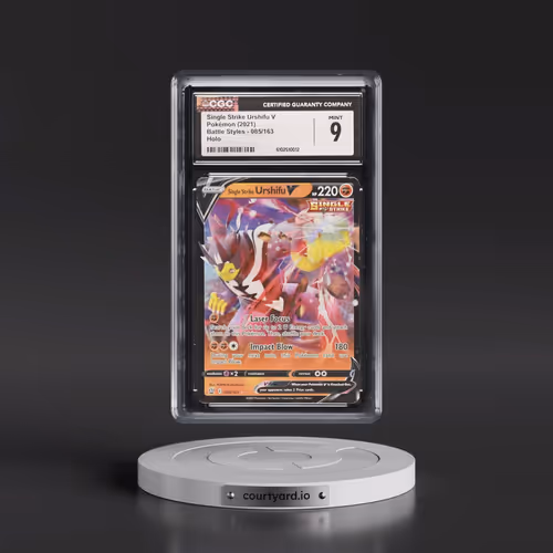 2021 Pokémon Sword & Shield Battle Styles #085 Single Strike Urshifu V - Holo (CGC 9 MINT)