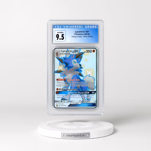 2019 Hidden Fates #SV67/SV94 Lycanroc GX - Holo (CGC 10 GEM MINT)