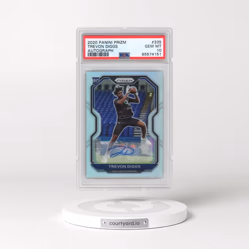 2020 Panini Prizm #335 Trevon Diggs - Autograph (PSA 10 GEM MINT)