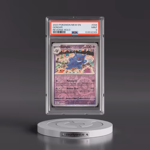 2023 Pokémon Mew EN-151 #094 Gengar - Reverse Holo (PSA 9 MINT)
