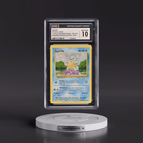2023 Pokémon Clb-Trading Card Game Classic Blastoise & Suicune EX Deck #001 Squirtle (CGC 10 GEM MIN