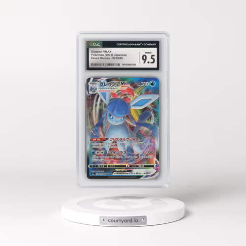 2021 Eevee Heroes #025/069 Glaceon VMAX - Holo (CGC 9.5 MINT+)
