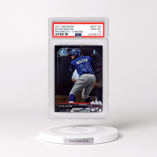 2017 Bowman Prospects #BCP100 Kevin Maitan - Chrome (PSA 10 GEM MINT)