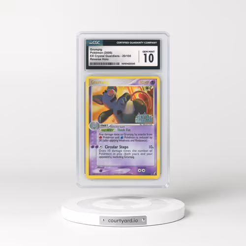 2006 EX Crystal Guardians #20 Grumpig - Holo (CGC 10 GEM MINT)