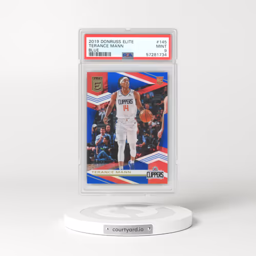 2019 Panini Donruss Elite #145 Terance Mann - Blue (PSA 9 MINT)