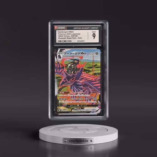 2021 VMAX Climax #249/184 Corviknight VMAX - Holo Character Super Rare (CGC 9 MINT)