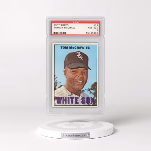 1967 Topps #29 Tommy McCraw (PSA 8 NM-MT)