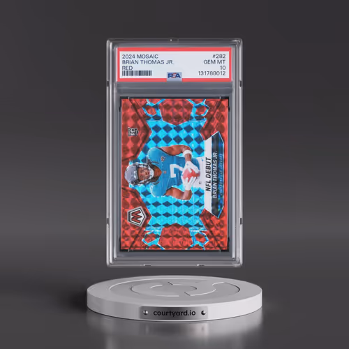 2024 Panini Mosaic #282 Brian Thomas Jr. - Red (PSA 10 GEM MINT)