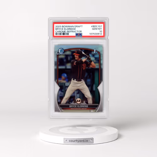 2023 Bowman Draft #BDC107 Bryce Eldridge - Chrome-Refractor (PSA 10 GEM MINT)