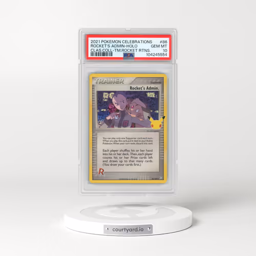 2021 Pokémon Celebrations Classic Collection #86 Rocket's Admin - Holo (PSA 10 GEM MINT)