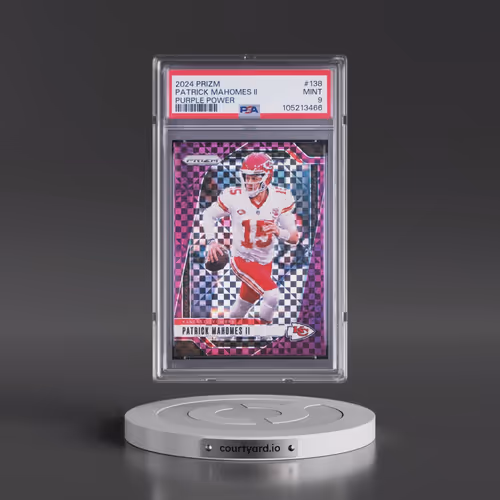2024 Panini Prizm #138 Patrick Mahomes II - Purple Power (PSA 9 MINT)