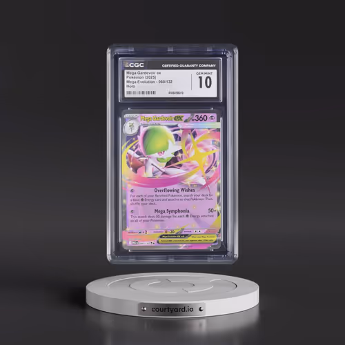 2025 Pokémon Meg EN-Mega Evolution #060 Mega Gardevoir EX - Holo (CGC 10 GEM MINT)