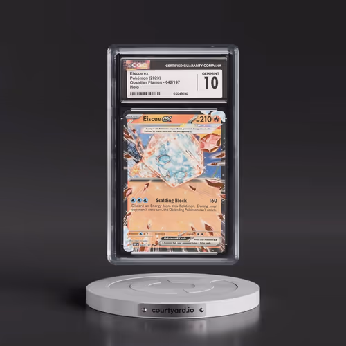 2023 Obsidian Flames - OBF EN #042/197 Eiscue ex - Holo (CGC 10 GEM MINT)