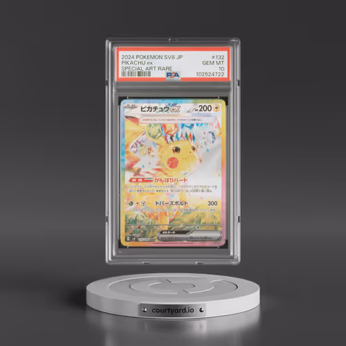 2024 Pokémon SV8-Super Electric Breaker #132 Pikachu EX - Holo Special Art Rare (PSA 10 GEM MINT)