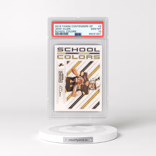 2018 Panini Contenders Draft Picks School Colors #3 Josh Allen (PSA 10 GEM MINT)