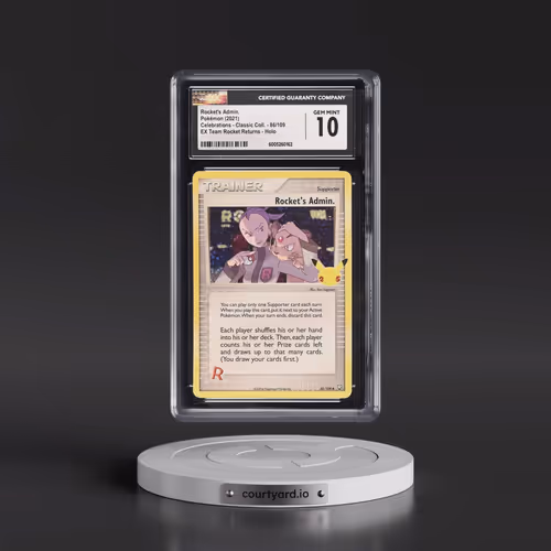 2021 Celebrations - Classic Collection #86/109 Rocket's Admin. - EX Team Rocket Returns Holo (CGC 10