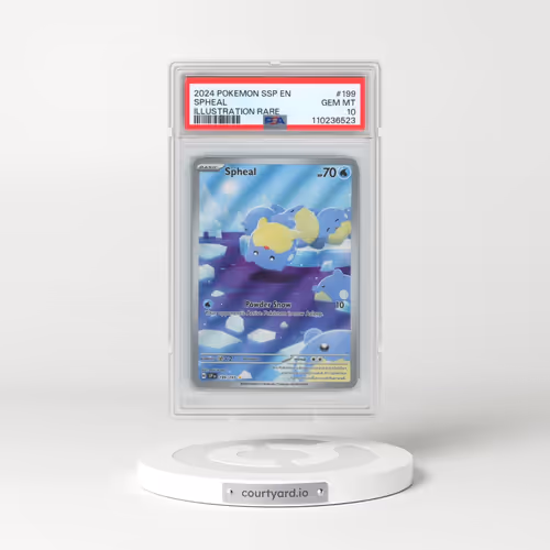 2024 Pokémon Ssp EN-Surging Sparks #199 Spheal - Illustration Rare (PSA 10 GEM MINT)