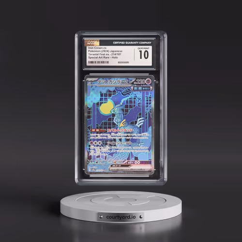 2024 Pokémon Sv8a-Terastal Fest EX #214 Iron Crown EX - Holo Special Art Rare (CGC 10 GEM MINT)