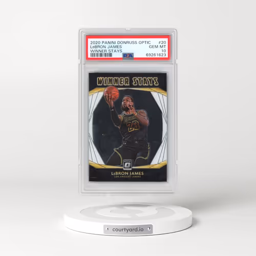 2020 Panini Donruss Optic Winner Stays #20 LeBron James (PSA 10 GEM MINT)