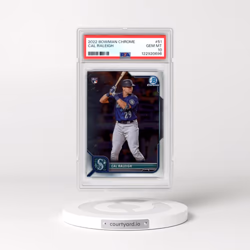 2022 Bowman Chrome #51 Cal Raleigh (PSA 10 GEM MINT)