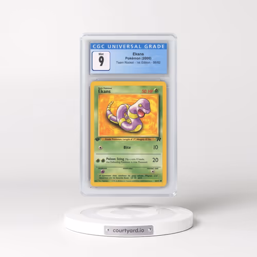 2000 Team Rocket #56/82 Ekans - 1st Edition 1st Edition (CGC 9 MINT)