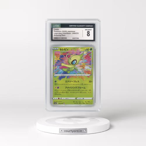 2020 Legendary Heartbeat #009/076 Celebi - Amazing Rare (CGC 8 NM-MT)