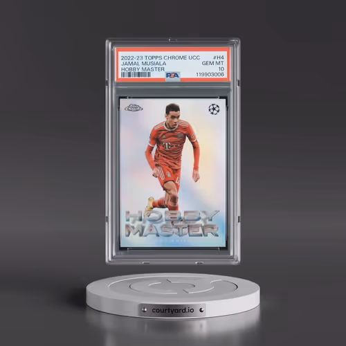 2022-23 Topps Chrome UEFA Club Competitions Hobby Masters #H4 Jamal Musiala (PSA 10 GEM MINT)