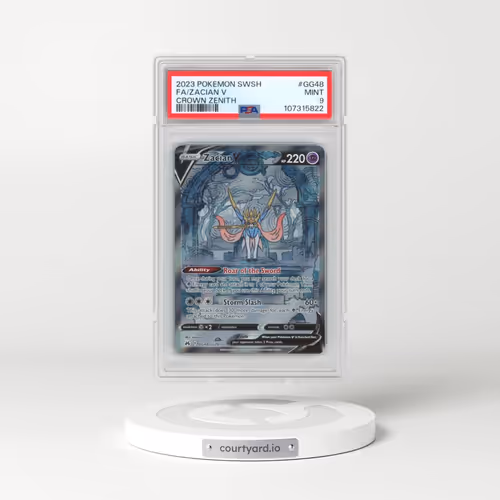 2023 Pokémon Sword and Shield Crown Zenith #GG48 Zacian V - Holo Full Art (PSA 9 MINT)